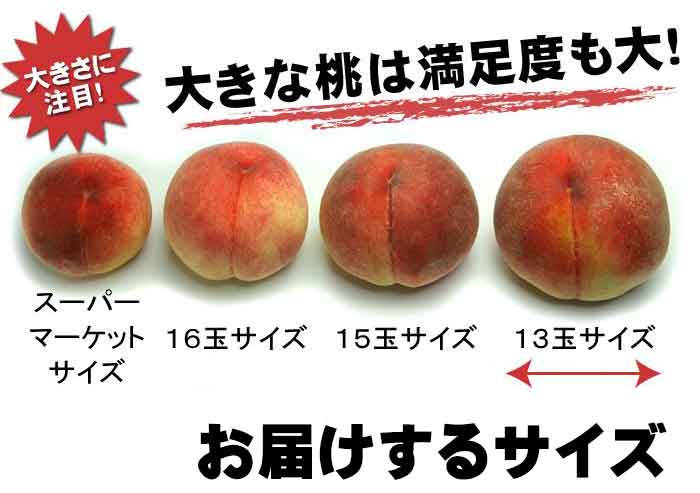 喜ばれる大きな桃