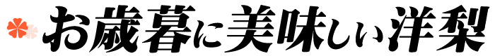 12月が旬のみずみずしい洋梨